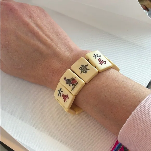 Vintage Mahjong Tiles bracelet - Picture 5 of 5